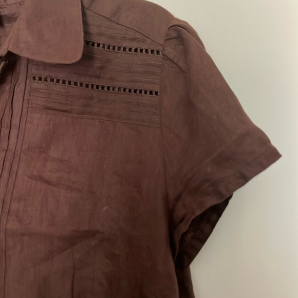 Carole Iittle 100% linen blouse size M - Picture 2 of 7